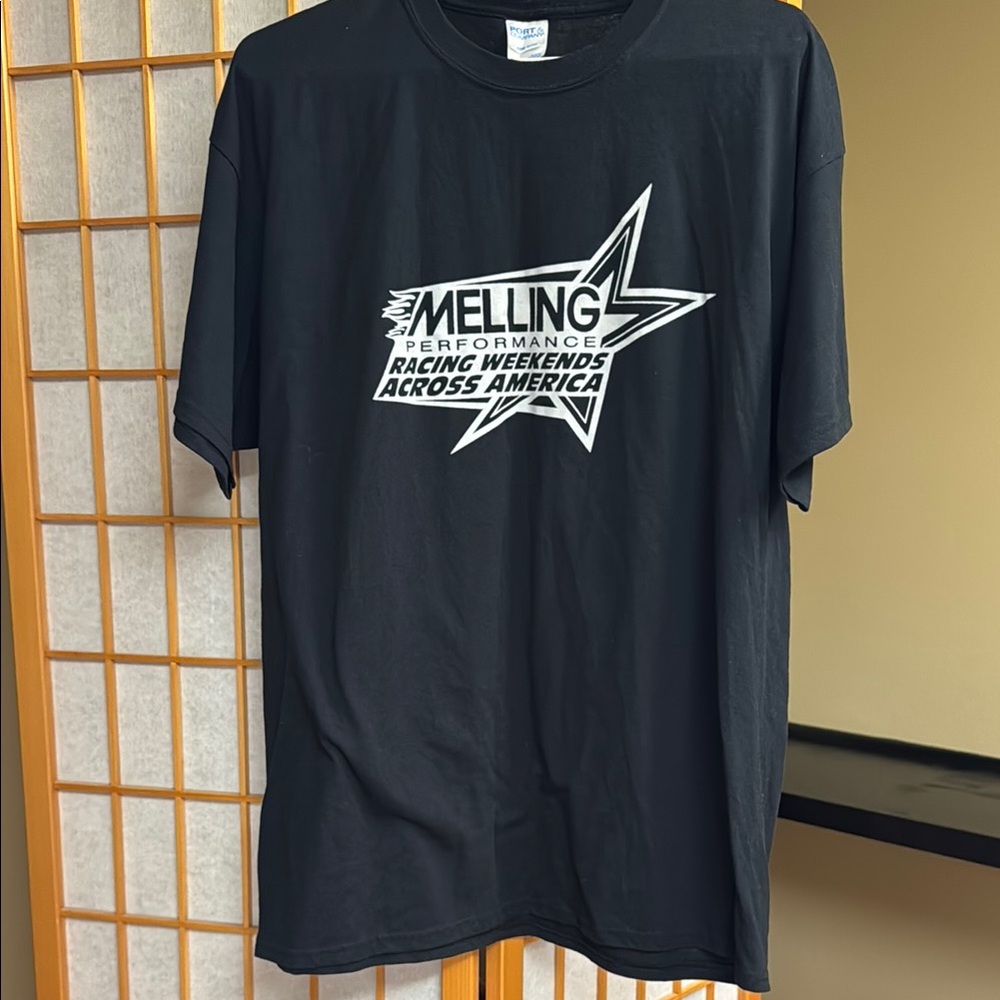 Black Short Sleeve Racing Tee